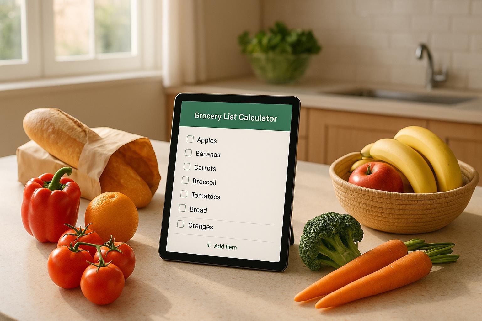Grocery List Calculator for Smart Shopping