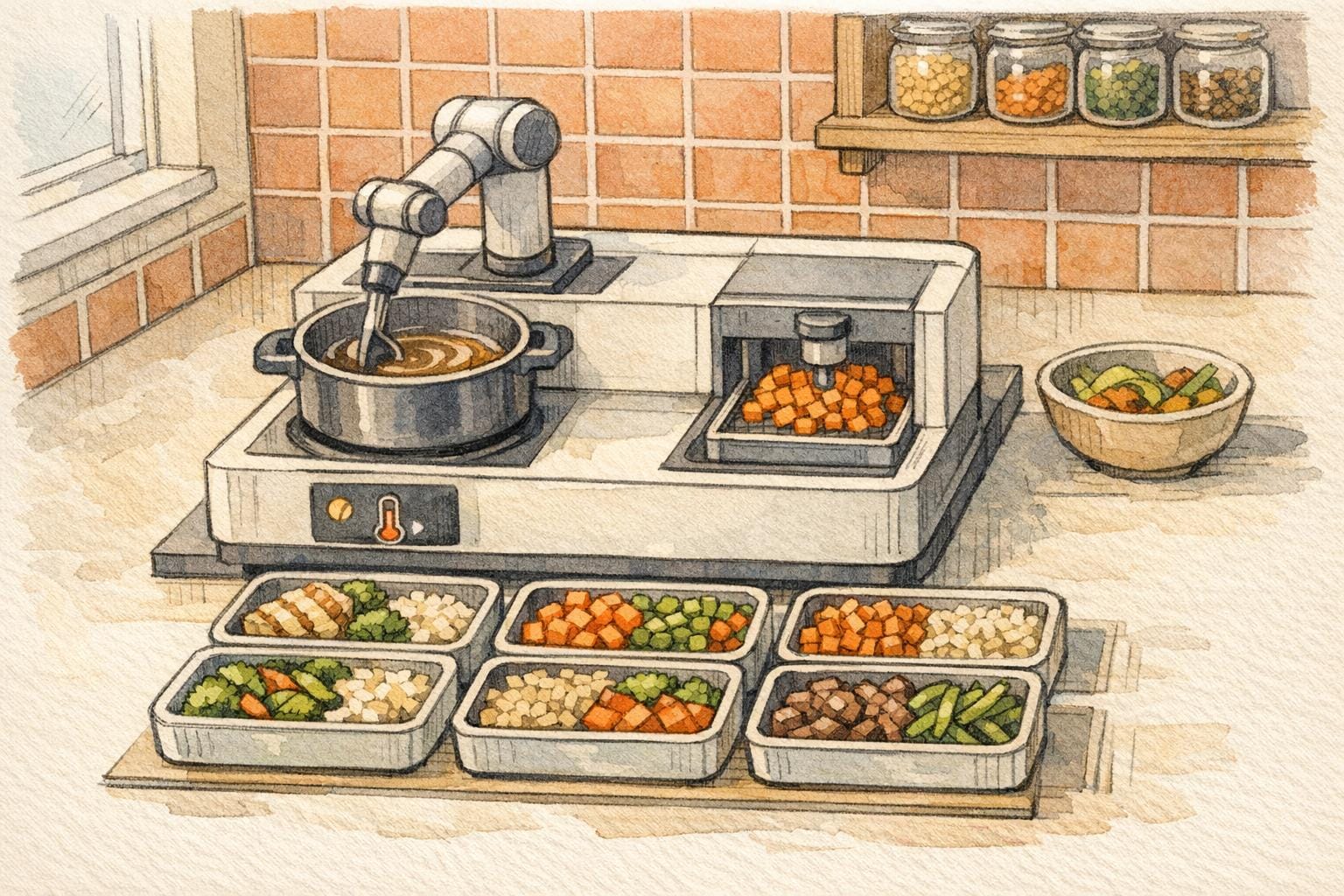 Robotic Cooking Systems for Meal Prep