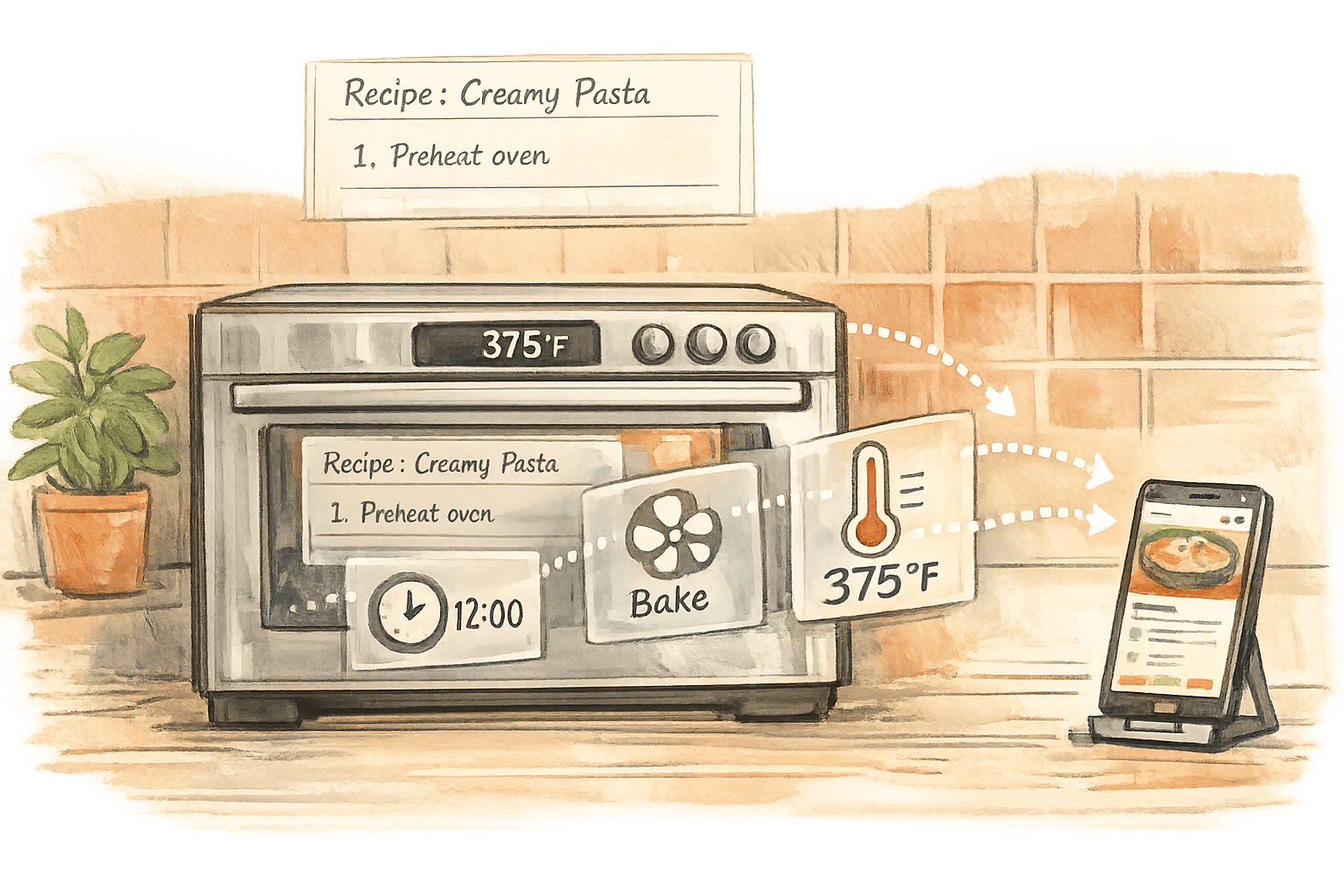 How Smart Ovens Sync Recipes with Apps