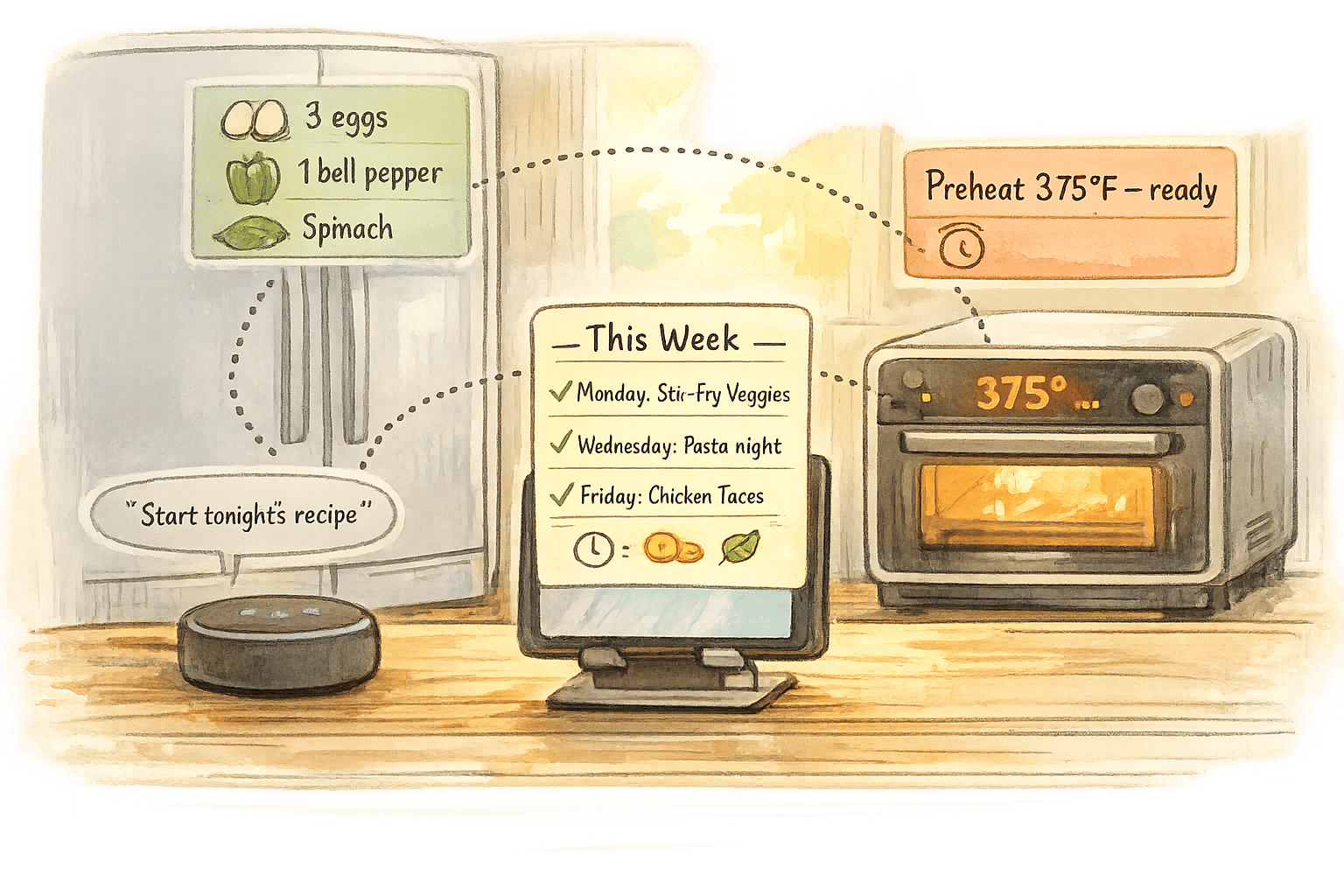 AI Meal Planning with IoT Kitchen Devices