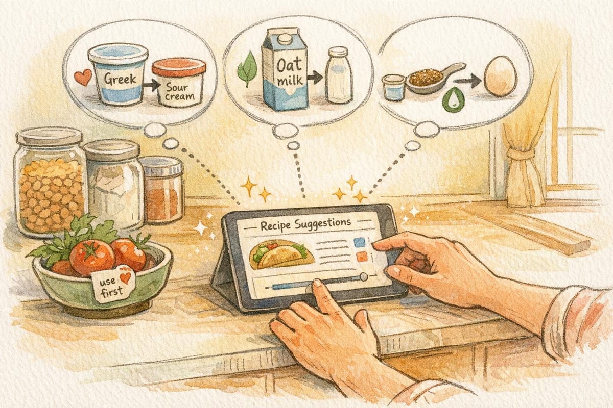 How AI Suggests Ingredient Swaps Instantly