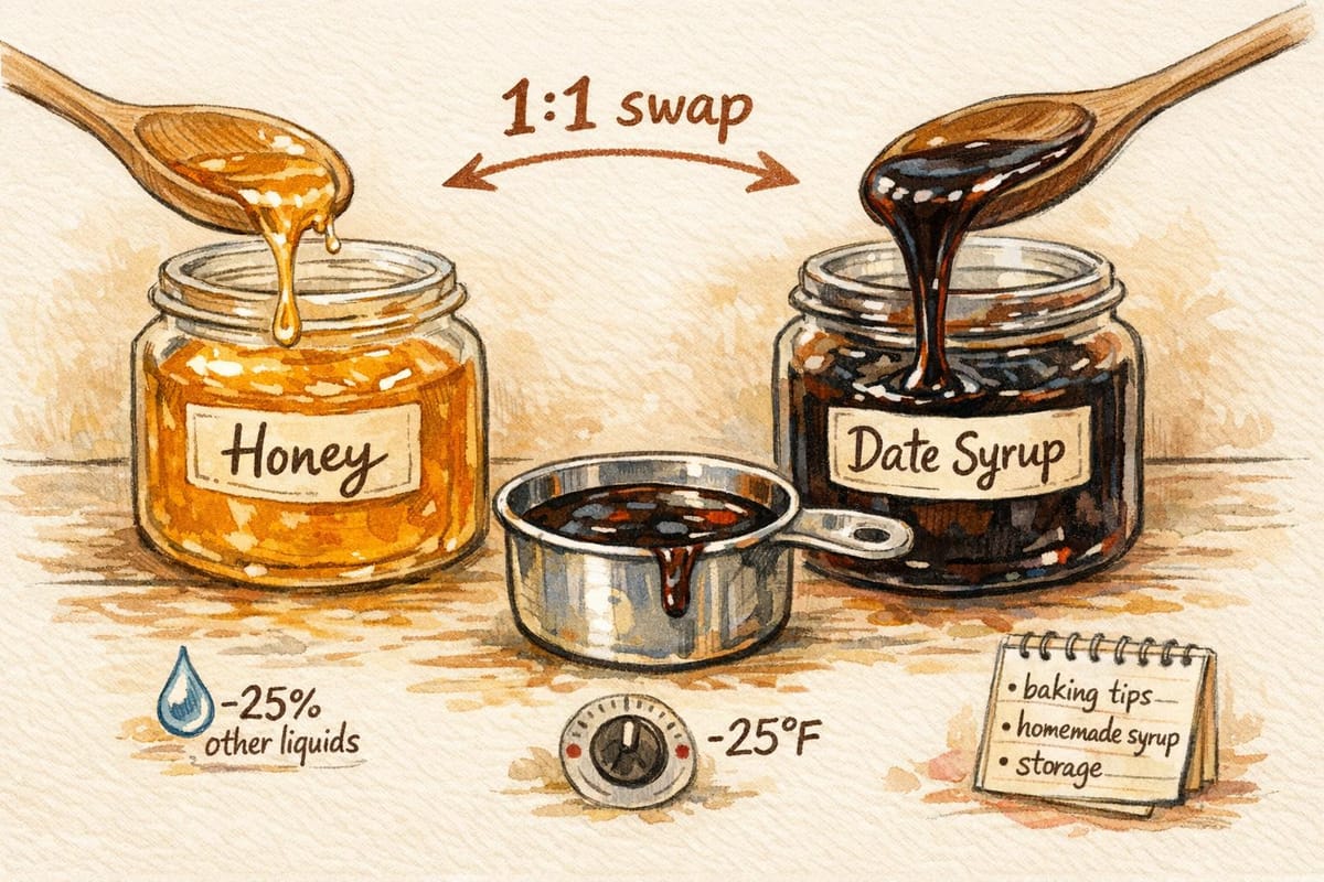 How to Replace Honey with Date Syrup
