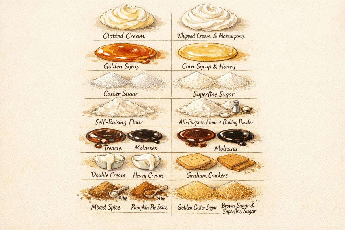 10 British Ingredient Substitutions for US Cooks