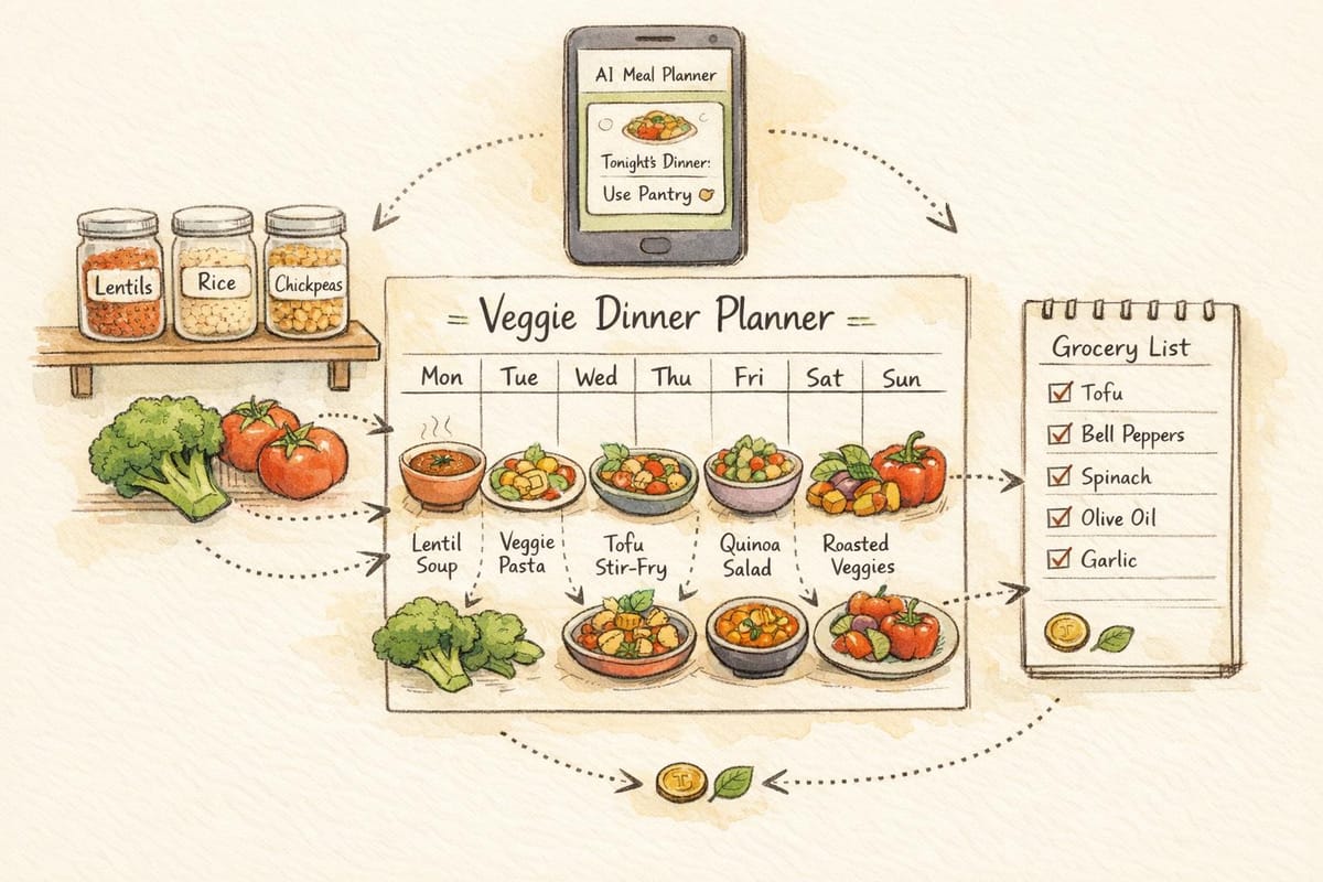How to Plan Vegetarian Dinners with AI Meal Planners