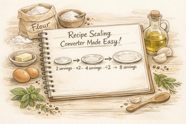 Recipe Scaling Converter Made Easy