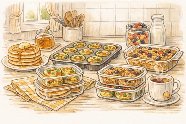 Batch Cooking Breakfasts for School Mornings