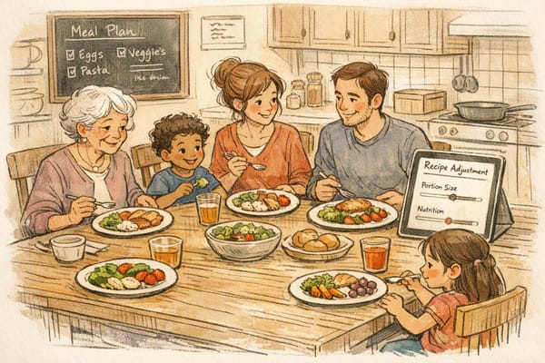 How AI Adapts Portions for Families