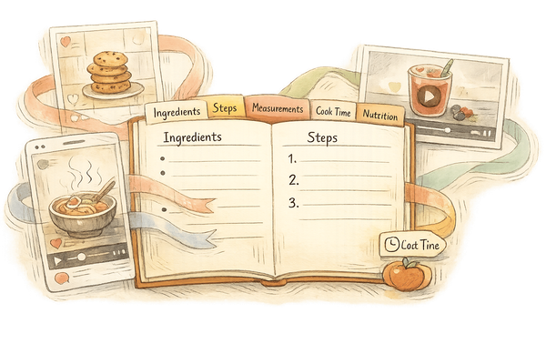 How to Import Recipes with Metadata from Social Media