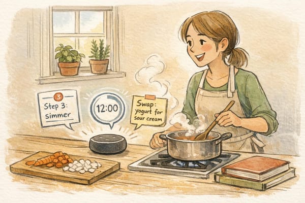 Hands-Free Cooking with AI Assistants