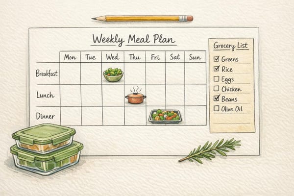 Meal Prep Planner for Busy Weeks