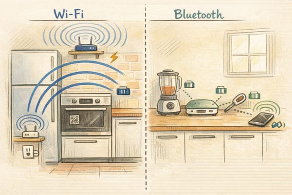 Wi-Fi vs Bluetooth: IoT Kitchen Device Connectivity